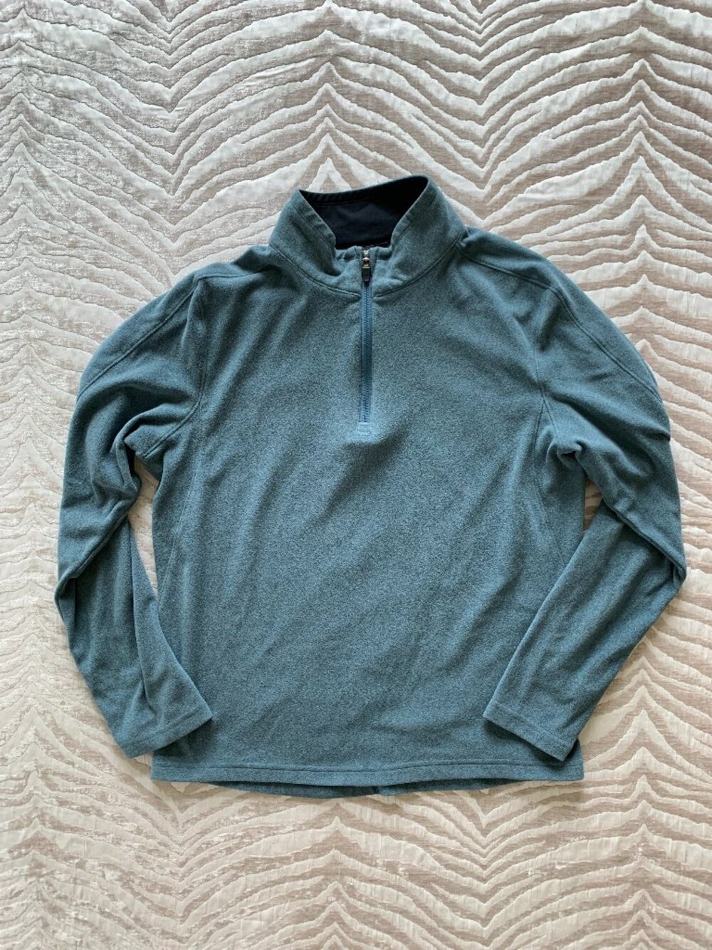 Mondetta 1/4 Zip Mock Neck Fleece Sweatshirt Men's Pullover